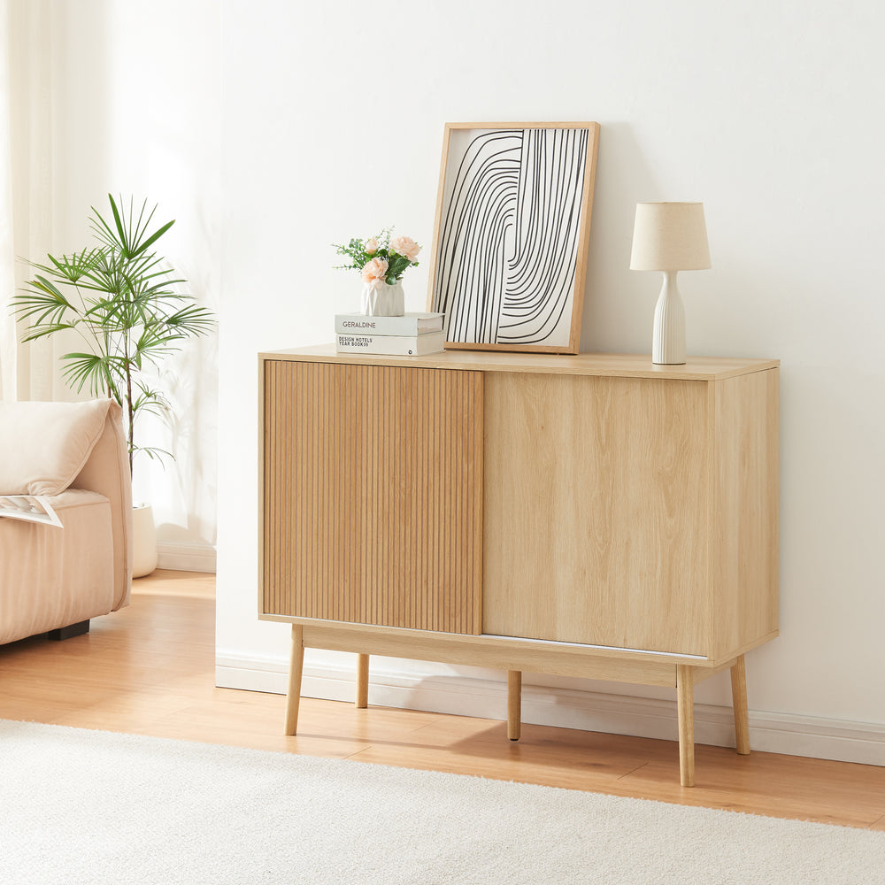 Kredens Landskrona 115x40x90 cm dąb [en.casa]