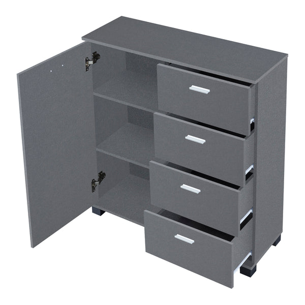 Kredens Döbritz 84x80x28 cm [en.casa]