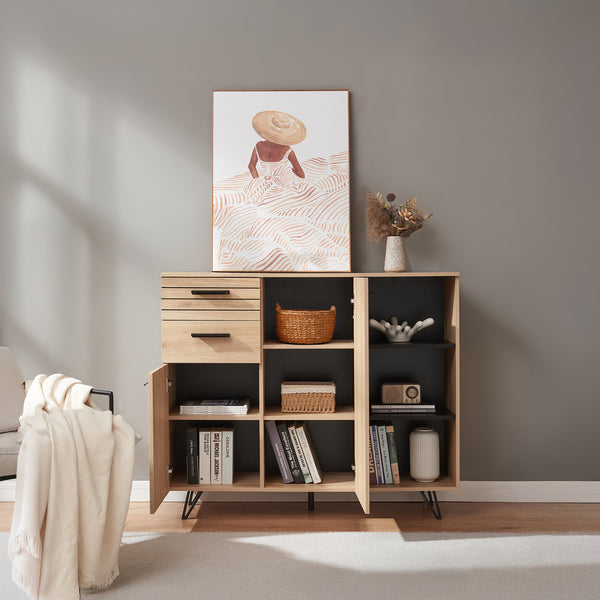 Burled sideboard [en.casa]