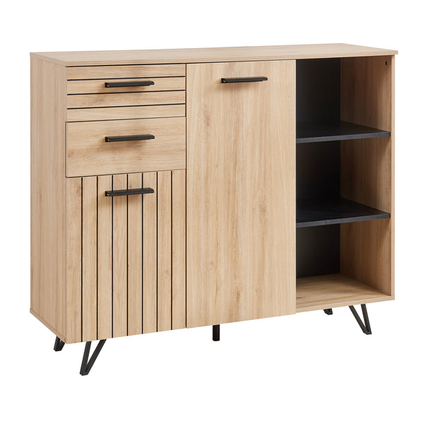 Burled sideboard [en.casa]