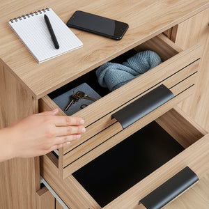 Burled sideboard [en.casa]