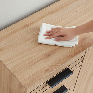 Burled sideboard [en.casa]