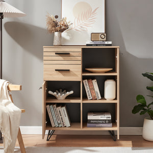 Burled sideboard [en.casa]