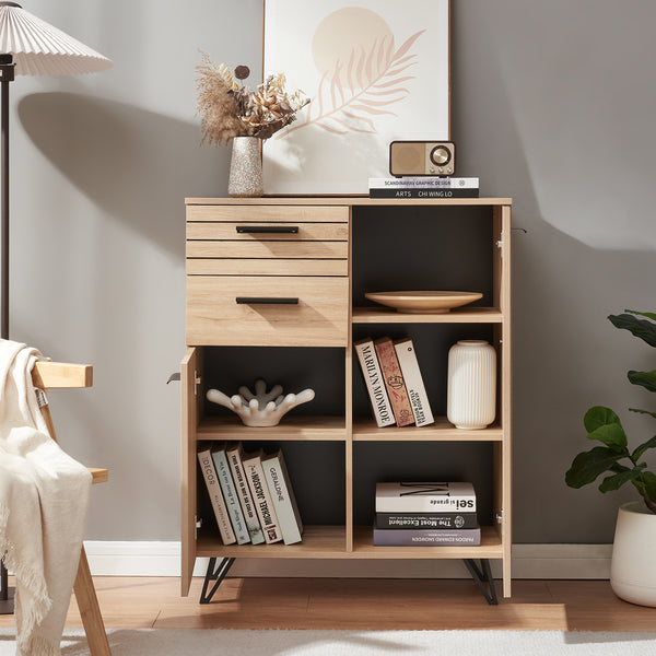Burled sideboard [en.casa]