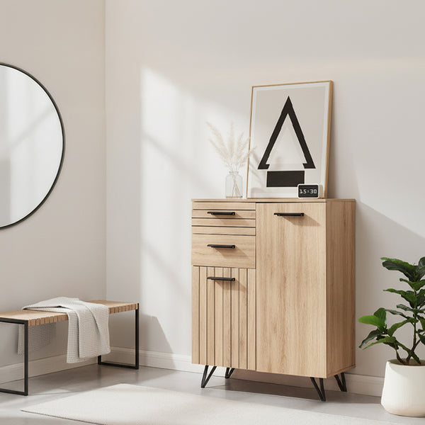 Burled sideboard [en.casa]