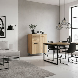 Burled sideboard [en.casa]