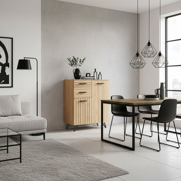 Burled sideboard [en.casa]