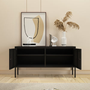 Sideboard Pyhtää 118x40x60cm stal [en.casa]