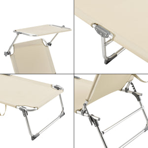 Aluminiowy leżak Legorreta 189x57x28 cm [en.casa]