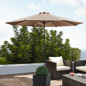 Parasol ogrodowy z regulowanym stojakiem