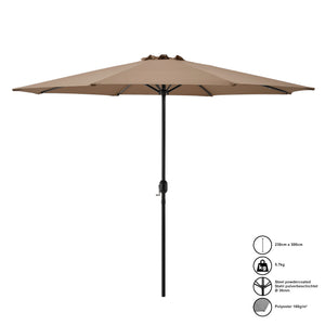 Parasol ogrodowy z regulowanym stojakiem