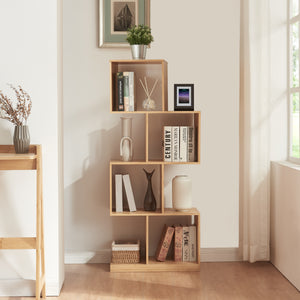 Regał na książki Gullspång bambus 130x55x30cm naturalny [en.casa] - premiumXL