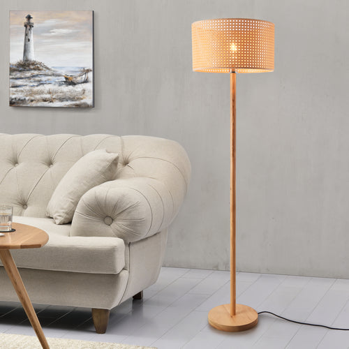 Lampa stojąca Rochdale E27 żółtobrązowa [lux.pro] - premiumXL