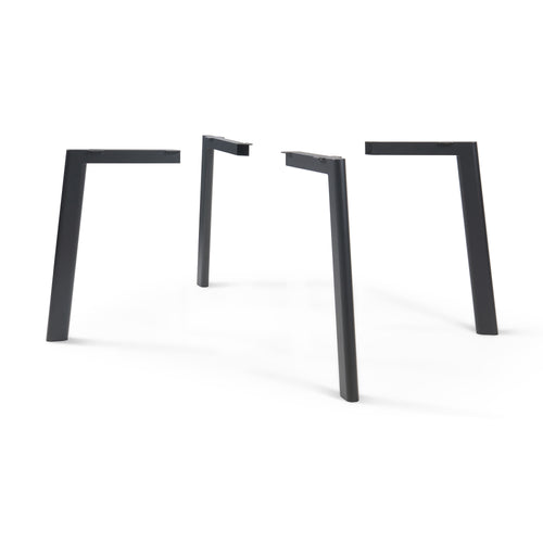 Nogi do stołu Hostang 4 szt. - zestaw 50x8x71 cm czarne [en.casa] - premiumXL