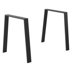 Stelaż stołu Kraftisried zestaw 2 szt. 55/70x72cm stal czarna [en.casa] - premiumXL