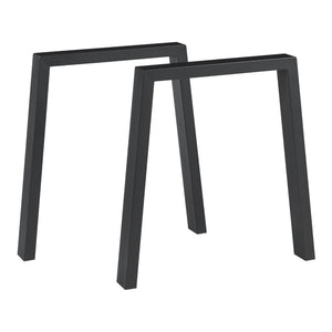 Stelaż stołu zestaw 2 sztuk Kraftisried 72x70cm czarny [en.casa] - premiumXL