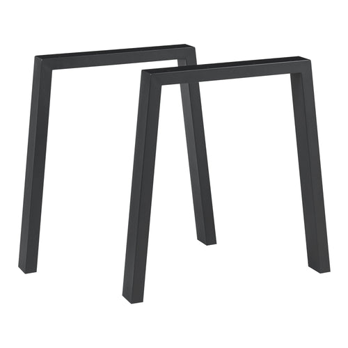 Stelaż stołu zestaw 2 sztuk Kraftisried 72x70cm czarny [en.casa] - premiumXL