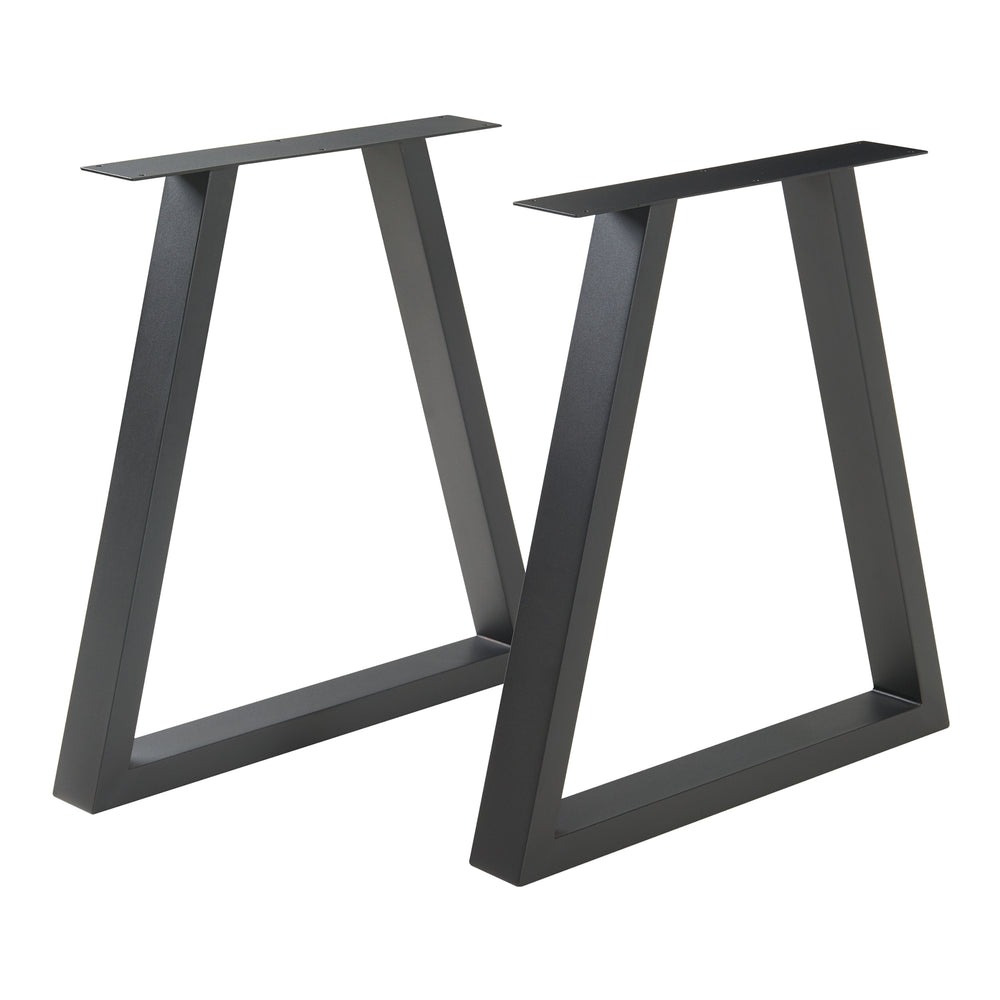 Stelaż do stołu zestaw 2 sztuk Lyngby 72x55/70cm czarny [en.casa] - premiumXL