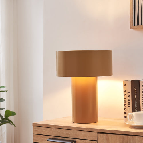 Lampa stołowa Kömn metal 37x30x30 cm brązowy [lux.pro] - premiumXL