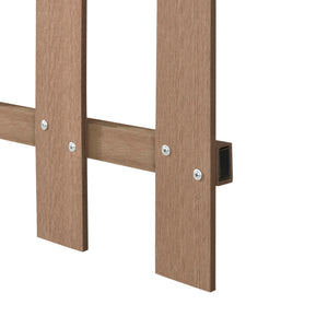Płot ogrodowy Elda WPC 200x60 cm w różnych kolorach. Kolory [neu.holz]