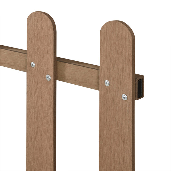 Płot ogrodowy Elda WPC 200x60 cm w różnych kolorach. Kolory [neu.holz]