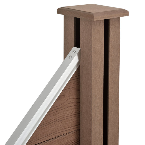 Ogrodzenie ogrodowe Segovia WPC w różnych wzorach wzory [neu.holz]