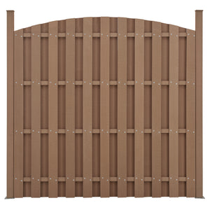 Ogrodzenie ogrodowe WPC z okrągłym łukiem [neu.holz]