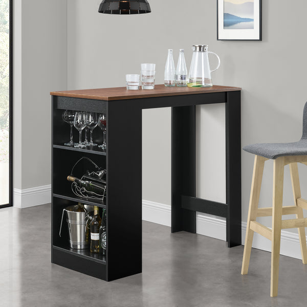 Stolik barowy Kouvola z 3 przegrodami 110x50x103 cm w różnych kolorach. kolory [en.casa]