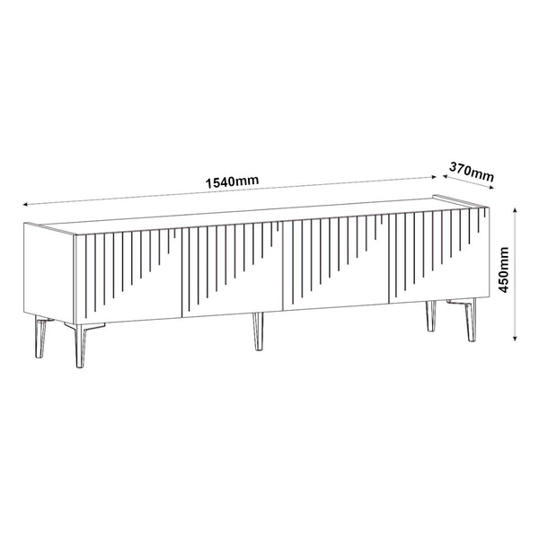 Stolik pod telewizor Oppdal 154x37x45cm [en.casa]