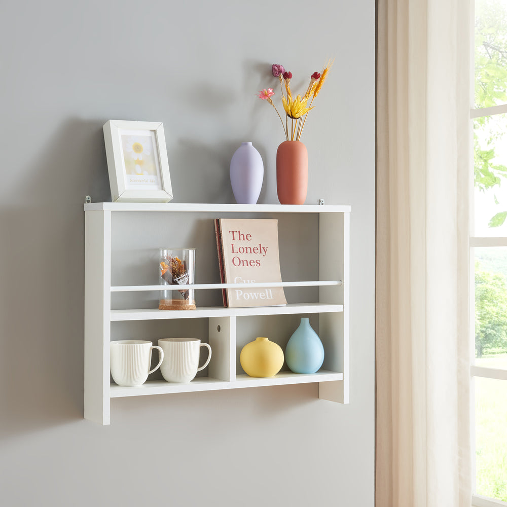Półka ścienna Piteå 60x10,5x45cm biała [en.casa] - premiumXL