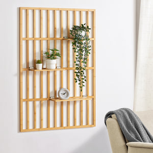 Półka ścienna Røst 120x80x13cm bambus [en.casa] - premiumXL