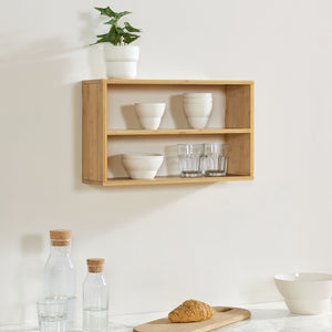 Półka ścienna Gol 50x15x30 cm bambus [en.casa]