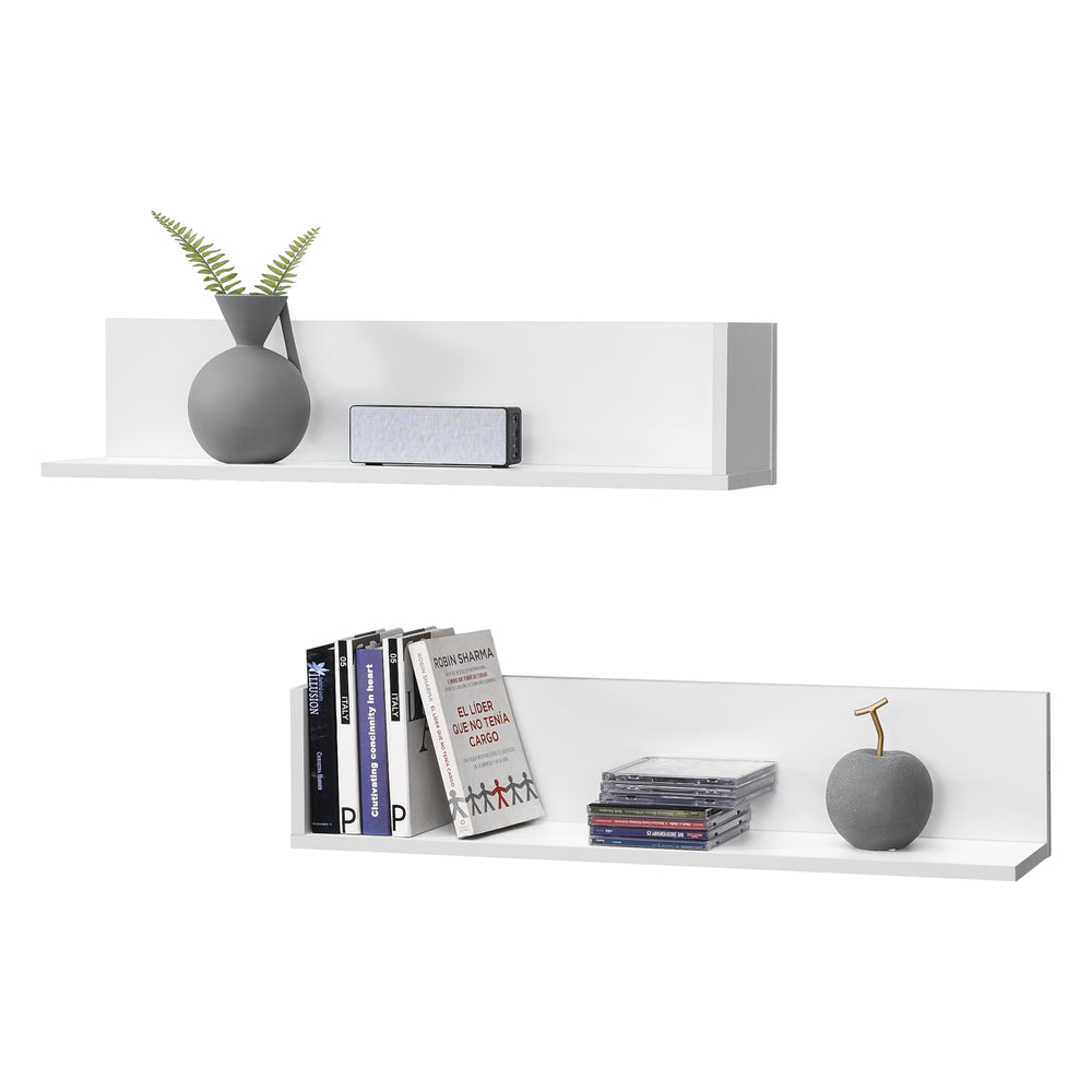 Półka ścienna Elverum 75 x 16,5 x 16,5 cm zestaw 2 szt. różne kolory en.casa - premiumXL