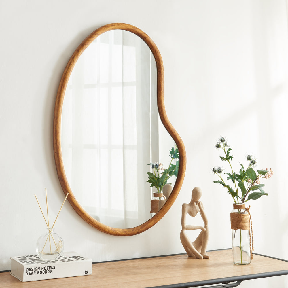 Lustro ścienne Jokioinen 75x55 cm dąb [en.casa] - premiumXL