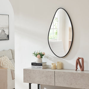 Lustro ścienne Orland 82x46 cm czarne [en.casa] - premiumXL