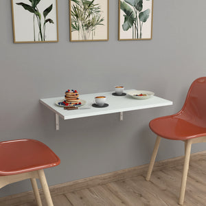 Składany stół ścienny Klepp 72x45cm biały [en.casa] - premiumXL