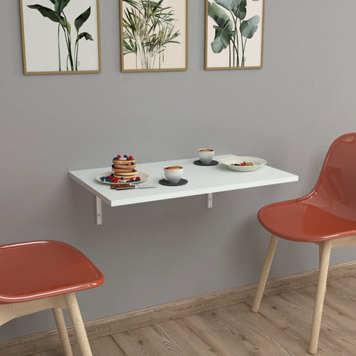 Składany stół ścienny Klepp 72x45cm biały [en.casa] - premiumXL