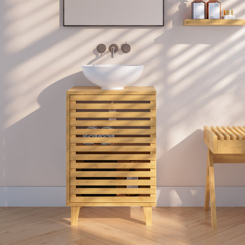 Szafka podumywalkowa Iveland 60x40x30cm bambus [en.casa]