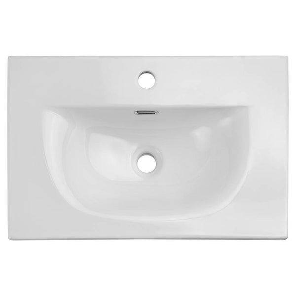 Czarna umywalka Newport [en.casa]
