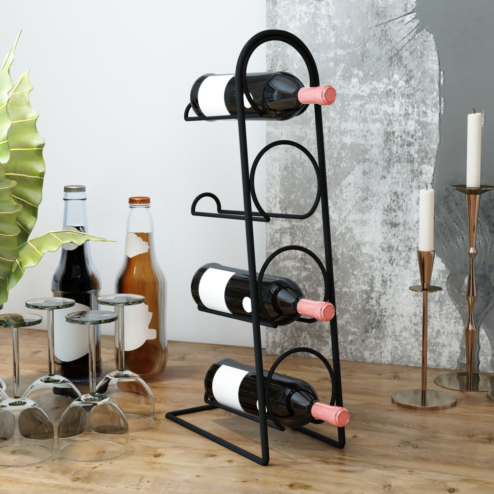 Stojak na wino Anchamps na 4 butelki [en.casa] - premiumXL