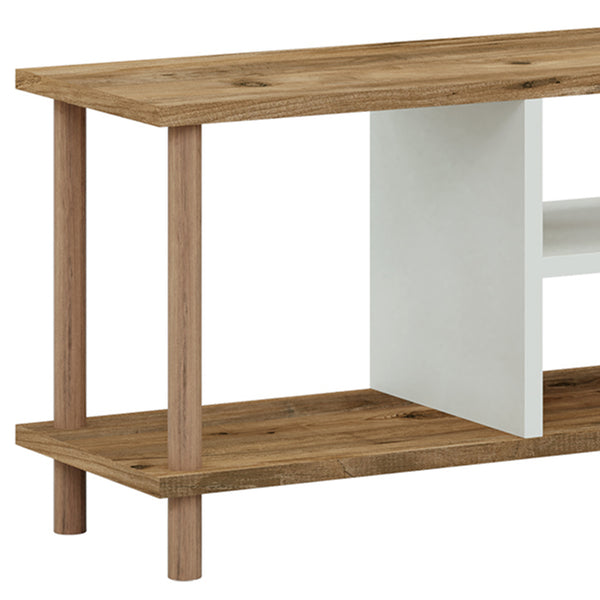 Stolik TV Ærøskøbing z 2 półkami 43x120x29 cm różne kolory kolory [en.casa]