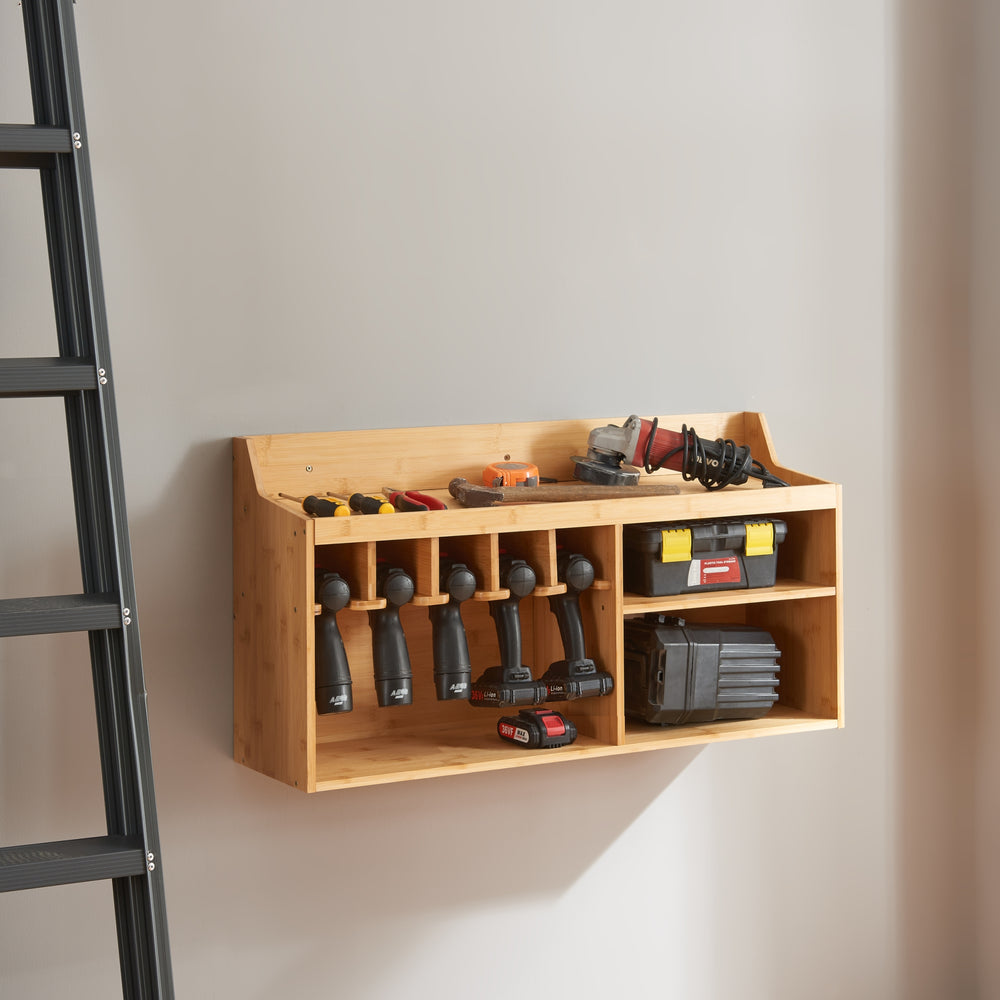 Organizer na narzędzia Gjemnes 86x25x45 cm bambus [en.casa]