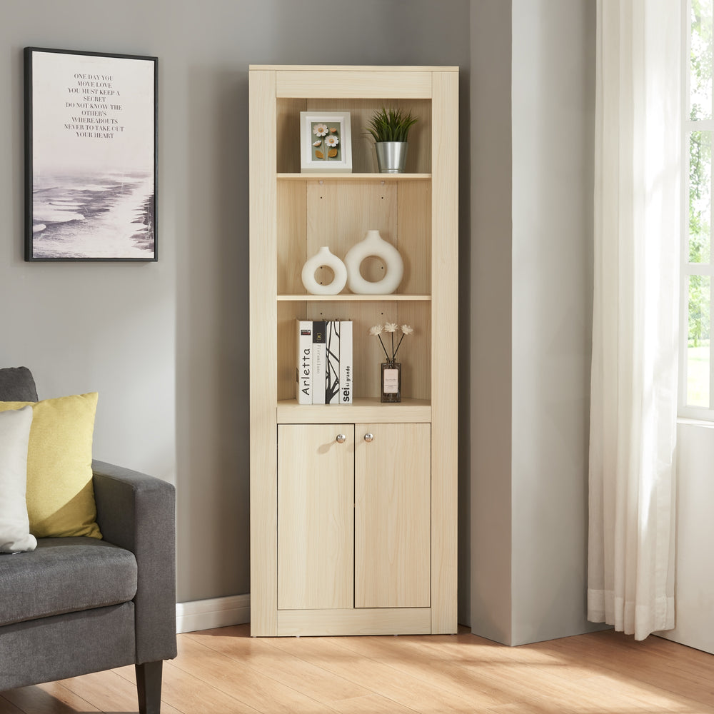 Szafka narożna Eura 170x62x30cm dąb [en.casa]