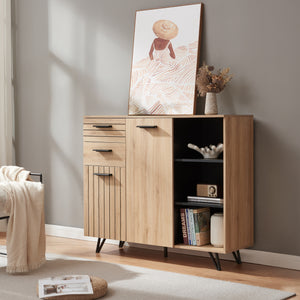 Burled sideboard [en.casa]